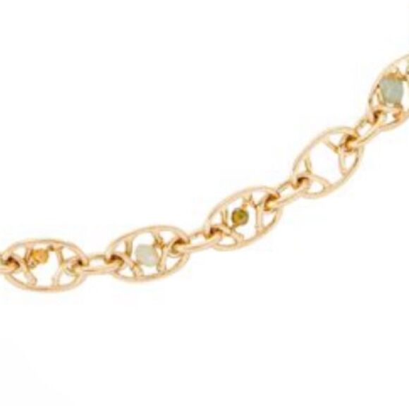 Gas Bijoux Alegria Long Chain Necklace with Semi Precious Stones. EUC - Picture 3 of 8